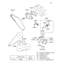 Diagram for Hyundai XG300 Water Pump Gasket - 25124-39010