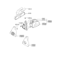 Diagram for 2001 Hyundai Santa Fe Mirror Actuator - 87612-26000