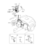 Diagram for 2004 Hyundai Santa Fe Fuse Box - 91188-26100