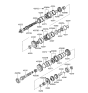 Diagram for 2006 Hyundai Santa Fe Synchronizer Ring - 43386-3A001