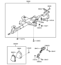 Diagram for 2000 Hyundai Santa Fe Steering Shaft - 56400-26000