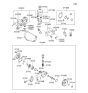 Diagram for 2000 Hyundai Santa Fe Idler Pulley - 57212-39000