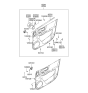 Diagram for 2005 Hyundai Santa Fe Weather Strip - 82241-26000