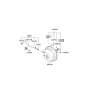 Diagram for 2005 Hyundai Santa Fe Brake Booster Vacuum Hose - 58671-26020