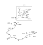 Diagram for 2006 Hyundai Santa Fe Parking Brake Cable - 59913-26150