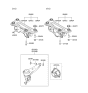 Diagram for 2004 Hyundai Santa Fe Rear Crossmember - 55400-26550