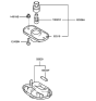 Diagram for 2006 Hyundai Santa Fe Interior Light Bulb - 92620-26000-BU