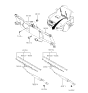 Diagram for Hyundai Santa Fe Wiper Arm - 98320-26030