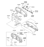 Diagram for Hyundai Elantra Instrument Panel Light Bulb - 18668-28000