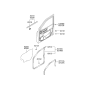 Diagram for 2003 Hyundai Santa Fe Door Seal - 82110-26000-TI