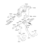 Diagram for Hyundai Santa Fe Brake Pedal - 32810-26770