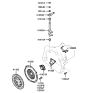 Diagram for 2003 Hyundai Santa Fe Clutch Disc - 41100-3A150