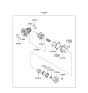 Diagram for 2005 Hyundai Santa Fe Transfer Case Bearing - 47364-39000