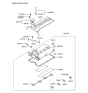 Diagram for 2005 Hyundai Sonata Oil Filler Cap - 26510-38000