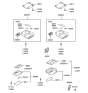Diagram for Hyundai Santa Fe Dome Light - 92800-26120-BU
