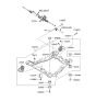 Diagram for 2002 Hyundai Santa Fe Front Cross-Member - 62401-26020