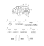 Diagram for 2002 Hyundai Santa Fe Emblem - 86310-26900