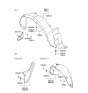 Diagram for 2000 Hyundai Santa Fe Wheelhouse - 86821-26000