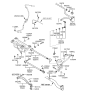 Diagram for 2005 Hyundai Santa Fe Sway Bar Kit - 55571-26601