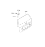 Diagram for 2000 Hyundai Santa Fe Door Hinge - 79710-26000