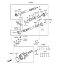 Diagram for Hyundai Santa Fe Slip Yoke - 49131-43000