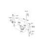 Diagram for 2005 Hyundai Santa Fe Seat Belt - 89820-26500-TI