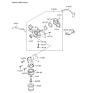 Diagram for 2000 Hyundai Santa Fe Engine Oil Cooler - 26410-39650