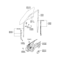 Diagram for 2001 Hyundai Santa Fe Window Motor - 98810-26100