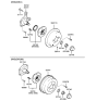 Diagram for 2006 Hyundai Santa Fe Wheel Hub - 52750-26000
