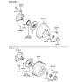 Diagram for 2001 Hyundai Santa Fe Wheel Bearing - 52750-26000