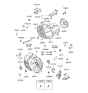 Diagram for 2006 Hyundai Santa Fe Motor And Transmission Mount - 43120-3A002