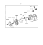 Diagram for 2003 Hyundai Santa Fe A/C Compressor - 97701-26300-RM