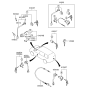 Diagram for 2004 Hyundai Santa Fe Door Lock Cylinder - 81970-26A00