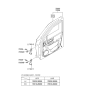 Diagram for 2004 Hyundai Santa Fe Door Hinge - 79320-26000