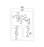 Diagram for 2006 Hyundai Santa Fe Brake Caliper - 58310-3AA00