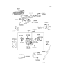 Diagram for 2000 Hyundai XG300 Fuel Rail - 35304-39000