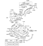 Diagram for Hyundai Santa Fe Fuel Tank Strap - 31210-26350