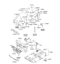 Diagram for 2005 Hyundai Santa Fe Dash Panels - 84124-26001