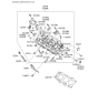 Diagram for 2006 Hyundai Santa Fe Cylinder Head Gasket - 22311-39502