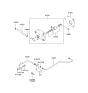 Diagram for 2003 Hyundai Santa Fe Clutch Master Cylinder - 41610-26000