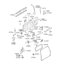 Diagram for Hyundai Santa Fe Tailgate Lock Actuator Motor - 81230-26000