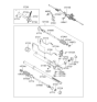 Diagram for Hyundai Santa Fe Rack and Pinion Boot - 57740-26000