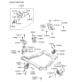 Diagram for 2003 Hyundai Santa Fe Engine Mount Torque Strut - 21930-26850