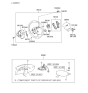 Diagram for 2001 Hyundai Santa Fe Air Bag - 56900-26600