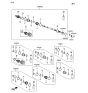 Diagram for Hyundai Santa Fe CV Joint Boot - 49605-26C60