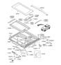 Diagram for 2004 Hyundai Santa Fe Sunroof - 81610-26000