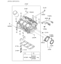 Diagram for 2001 Hyundai Sonata Crankshaft Seal - 21440-38051