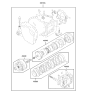 Diagram for 2000 Hyundai Santa Fe Automatic Transmission Overhaul Kit - 45010-39B02