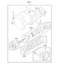 Diagram for 2006 Hyundai Santa Fe Automatic Transmission Overhaul Kit - 45010-39B02