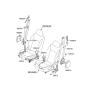 Diagram for 2015 Hyundai Equus Seat Belt - 88880-3N570-NYM